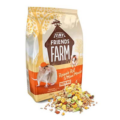 Supreme Tiny Friends Farm Reggie Rat and Mimi Mouse Tasty Mix Rat and Mouse Food
