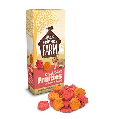 Supreme Tiny Friends Farm Russel Rabbit Fruities Cherry and Apricot Small Animal Treats