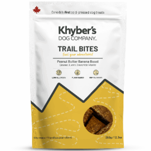 Khyber's Dog Company Peanut Butter Banana Boost Trail Bites Plant-Based Dog Treats